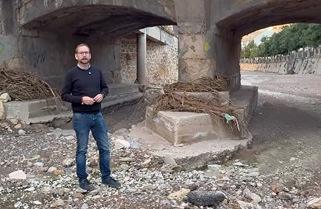 El PSOE denuncia el preocupante deterioro de la Rambla de La Santa tras las lluvias torrenciales